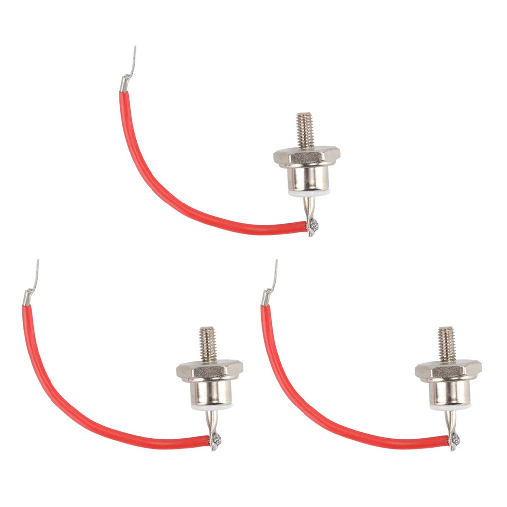 3pcs ZX70 12 Diode Rust Prevention Stable Performance 70A Diode with Line for Motor Control Positive Red Line
