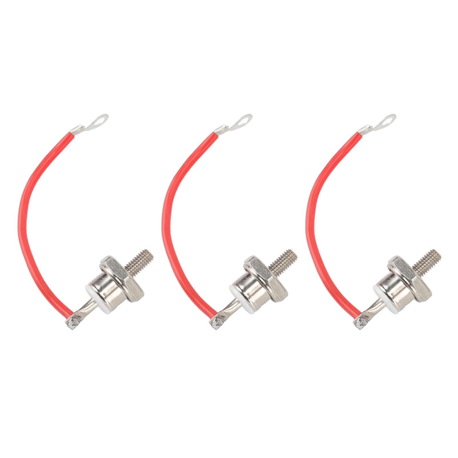 3pcs ZX70 12 Diode Rust Prevention Stable Performance 70A Diode with Line for Motor Control Positive Red Line