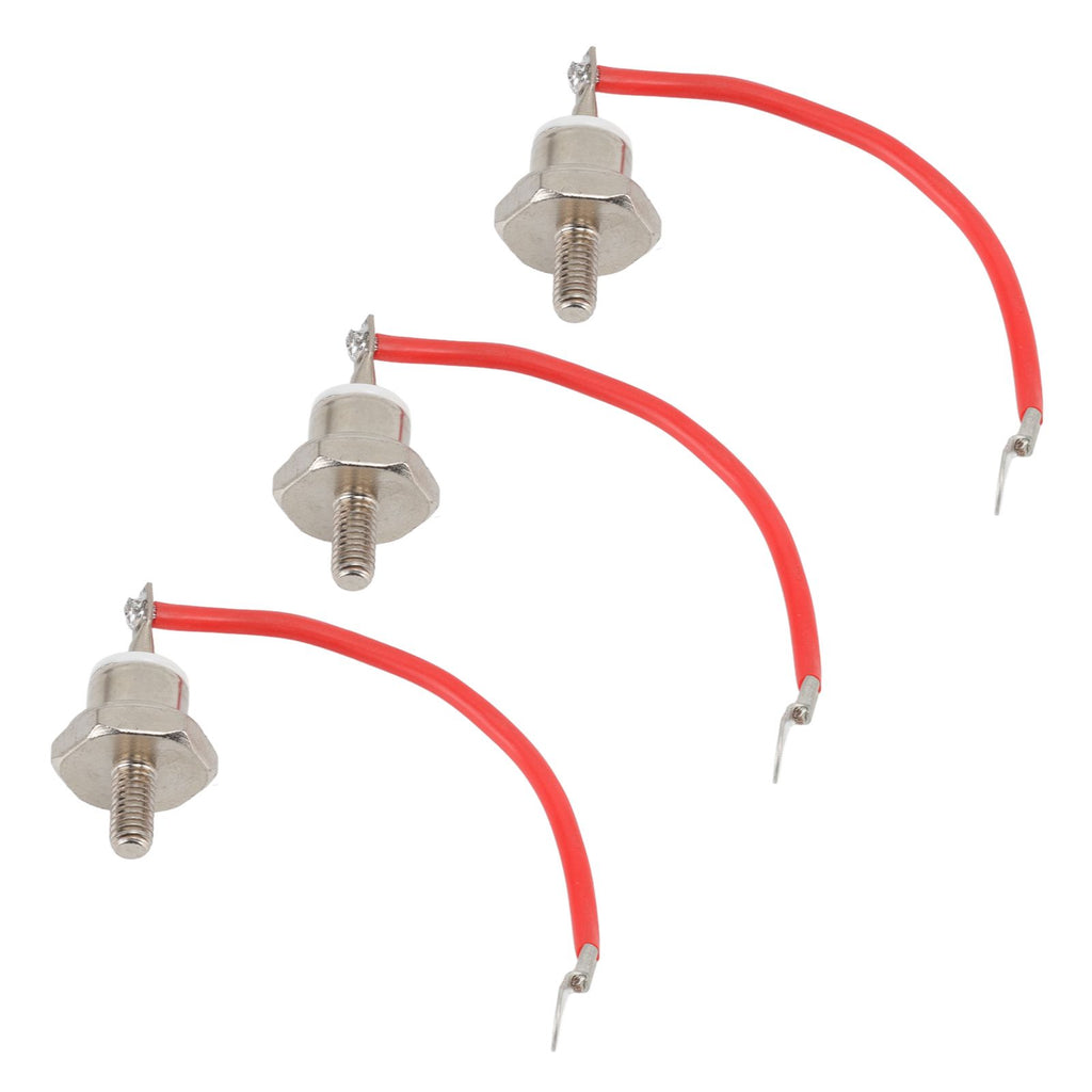 3pcs ZX70 12 Diode Rust Prevention Stable Performance 70A Diode with Line for Motor Control Positive Red Line