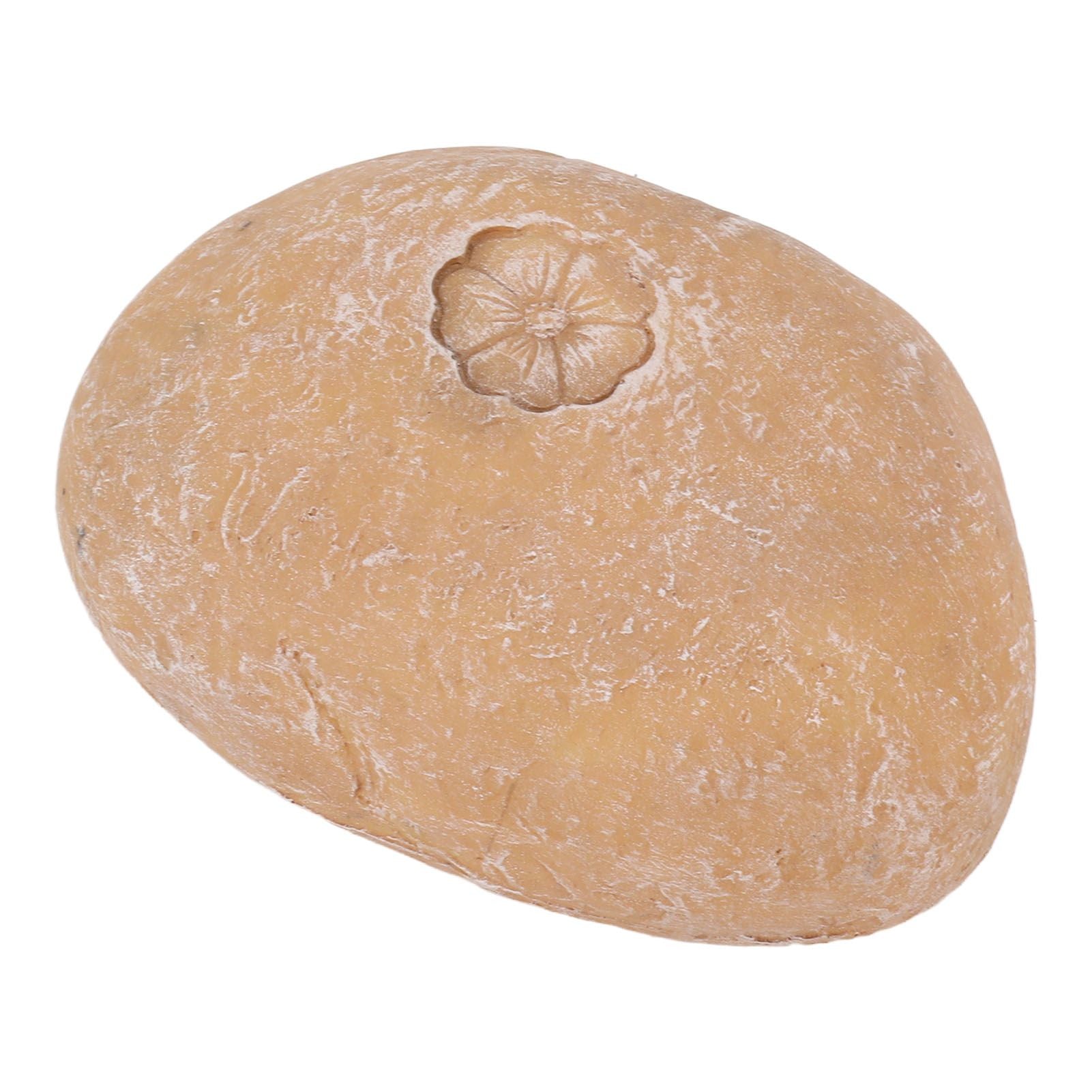 Pet Memorial Garden Stone DIY Lettering Simulation Pebbles Pet Grave Marker for Dogs Cats Small Flower Stone Sand Yellow