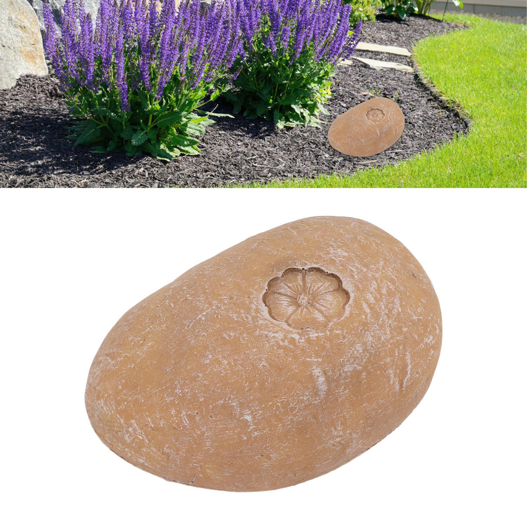 Pet Memorial Garden Stone DIY Lettering Simulation Pebbles Pet Grave Marker for Dogs Cats Small Flower Stone Sand Yellow