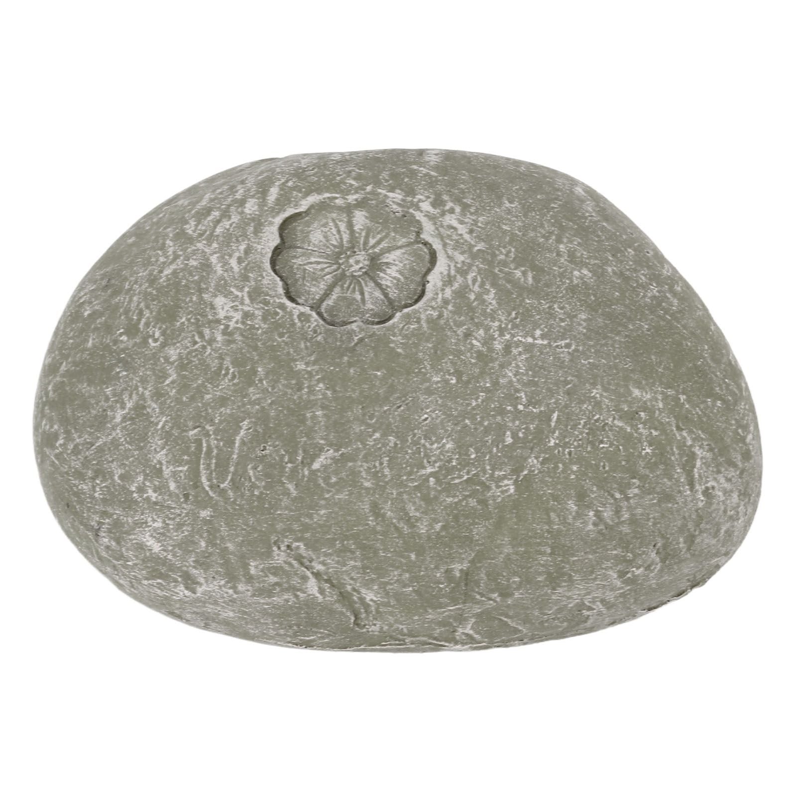 Pet Memorial Garden Stone DIY Lettering Simulation Pebbles Pet Grave Marker for Dogs Cats Small Flower Stone Moss Color