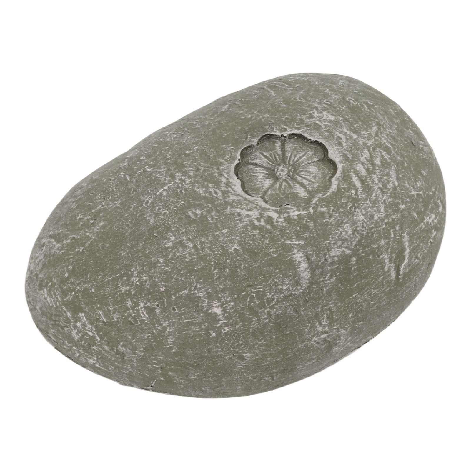 Pet Memorial Garden Stone DIY Lettering Simulation Pebbles Pet Grave Marker for Dogs Cats Small Flower Stone Moss Color