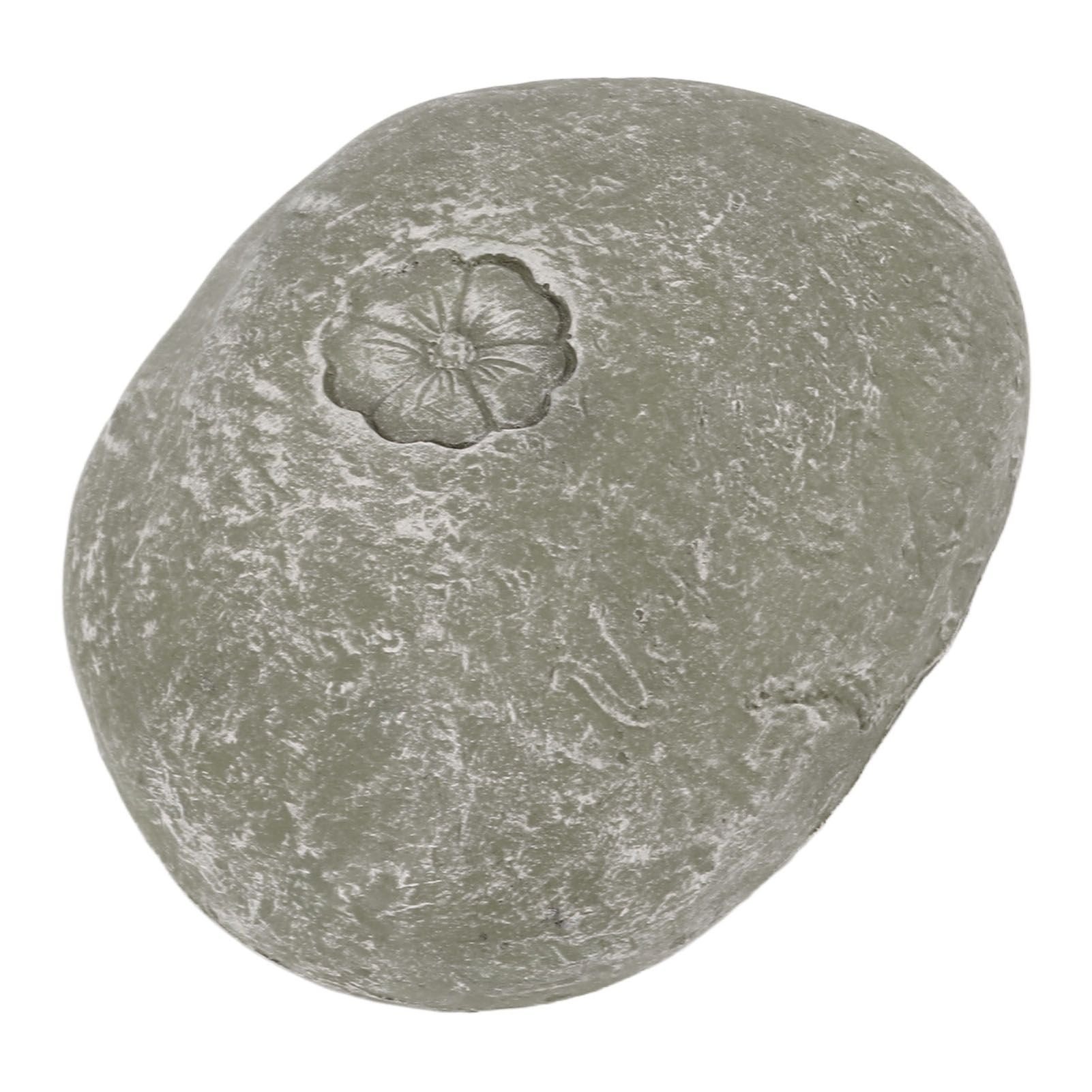 Pet Memorial Garden Stone DIY Lettering Simulation Pebbles Pet Grave Marker for Dogs Cats Small Flower Stone Moss Color