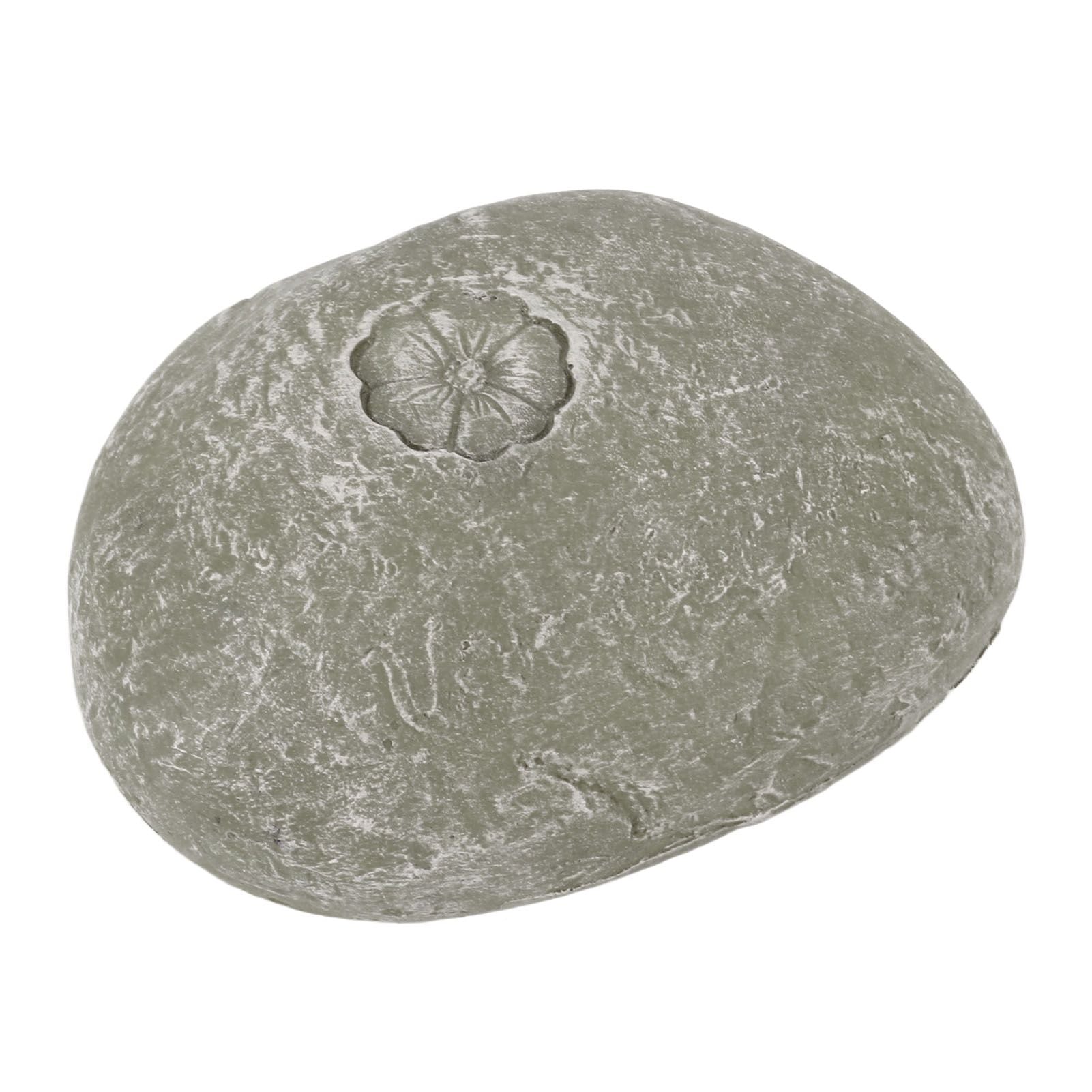 Pet Memorial Garden Stone DIY Lettering Simulation Pebbles Pet Grave Marker for Dogs Cats Small Flower Stone Moss Color