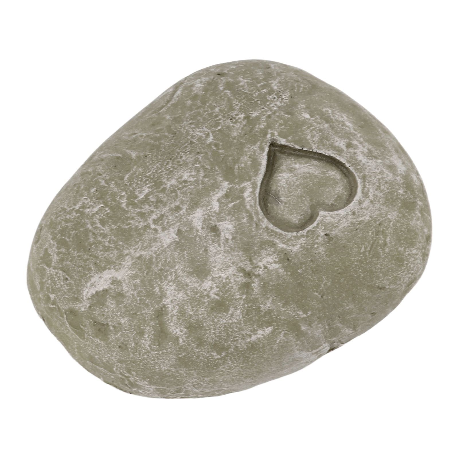 Pet Memorial Garden Stone DIY Lettering Simulation Pebbles Pet Grave Marker for Dogs Cats Love Stone Moss Color