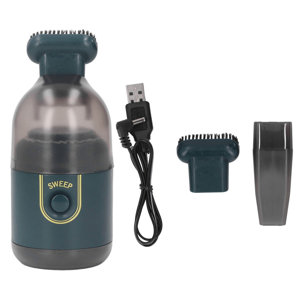 Handheld Vacuum Cleaner USB Rechargeable Portable Mini Cordless Handheld Vacuum for Home Car Desk Green