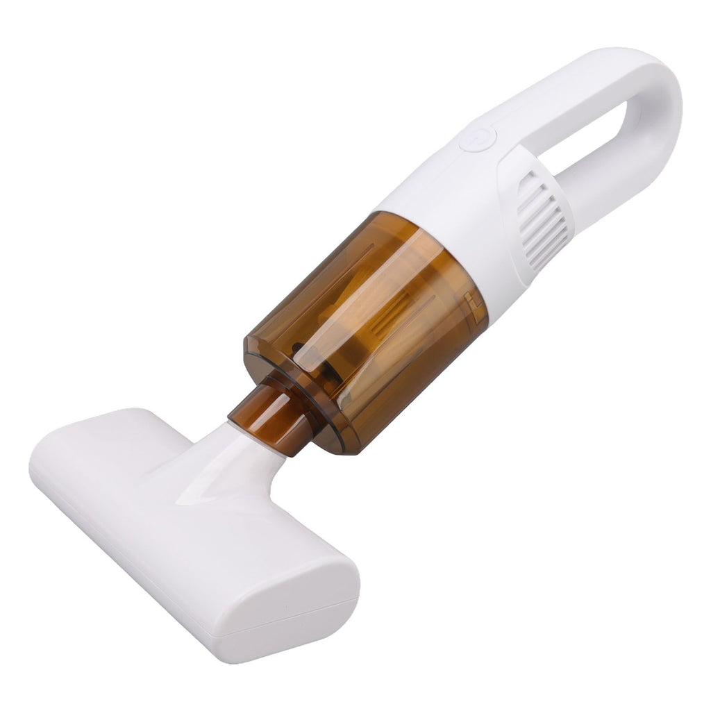 Cordless Handheld Vacuum Cleaner Dust Mite Remover USB Rechargeable for Car and Home Pet Hair White