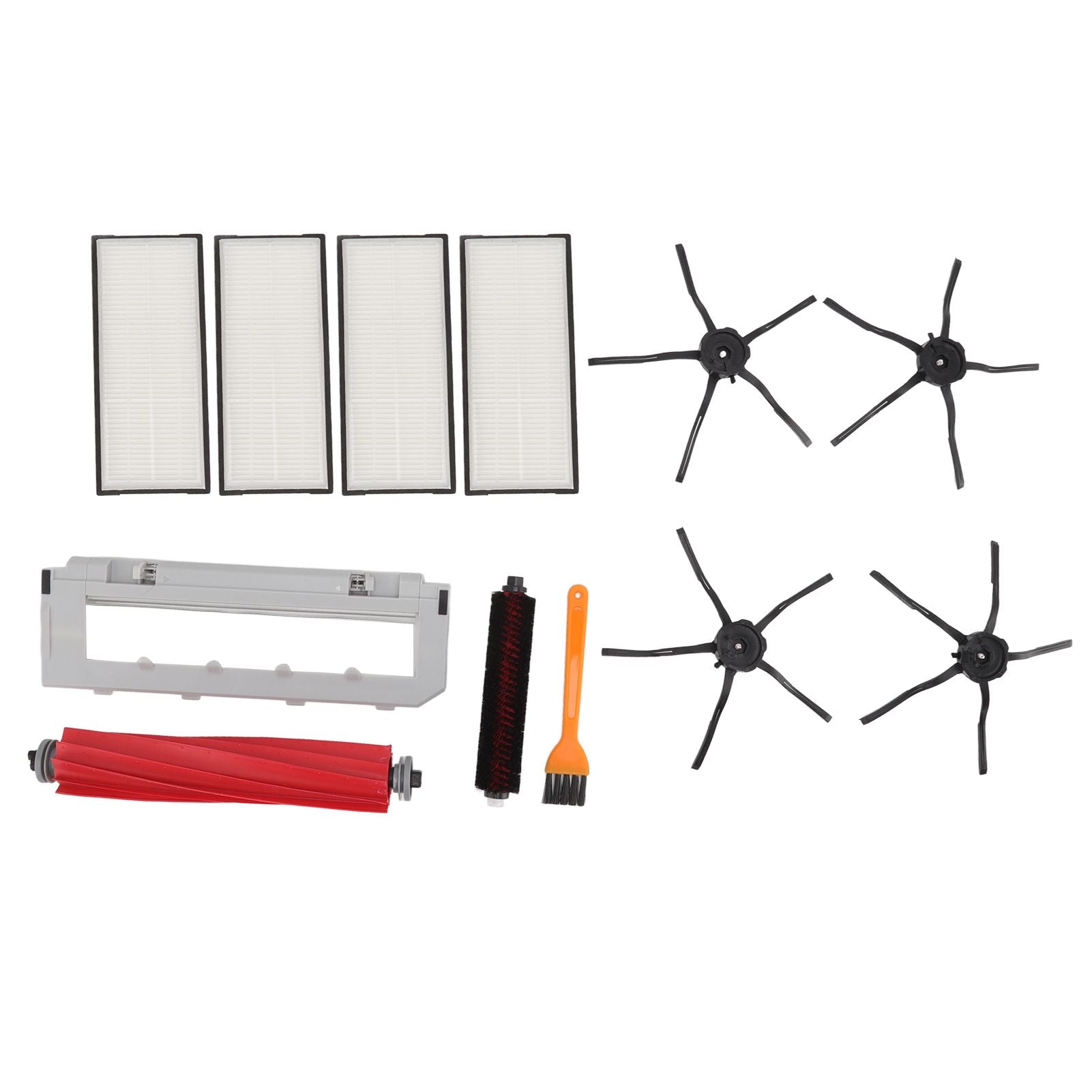Vacuum Cleaner Accessories Kit Replacement Parts for Roborock S7 MaxV S7 MaxV Plus S7 MaxV Ultra Include Rubber Brush Hair Brush Filter