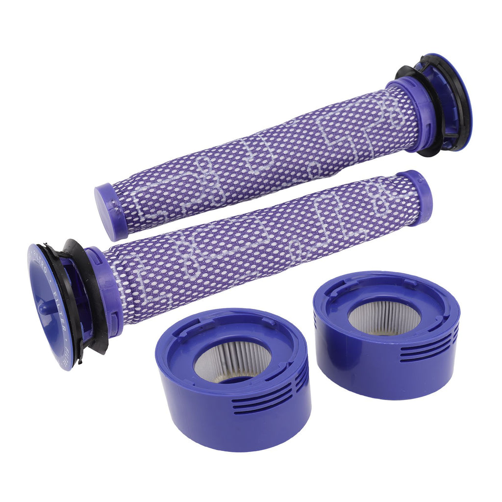 Vacuum Cleaner Pre Post Filter Set High Efficiency Particulate Air Filter with Cleaning Brush for V7 V8