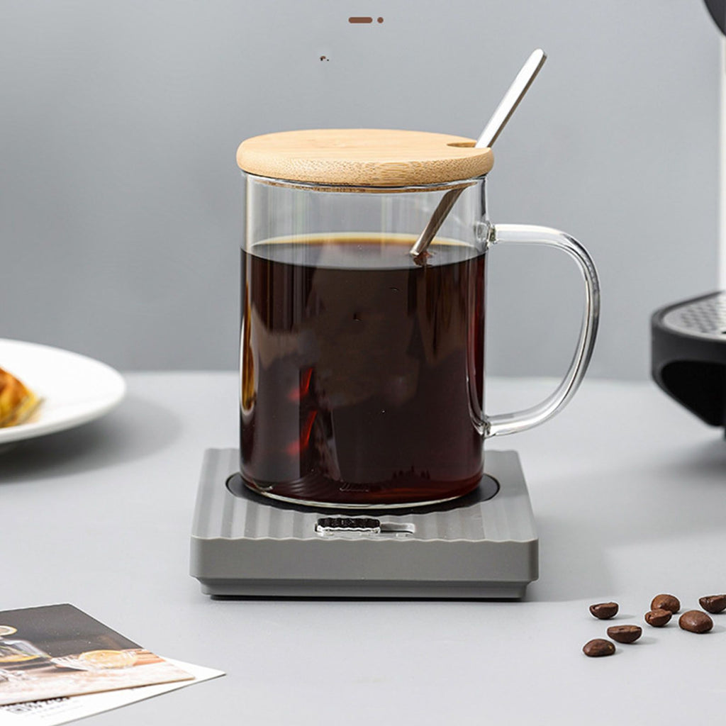 USB Mug & Beverage Warmer - Adjustable 2-Temperature (Grey)