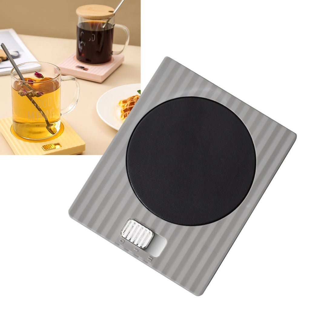 USB Mug & Beverage Warmer - Adjustable 2-Temperature (Grey)