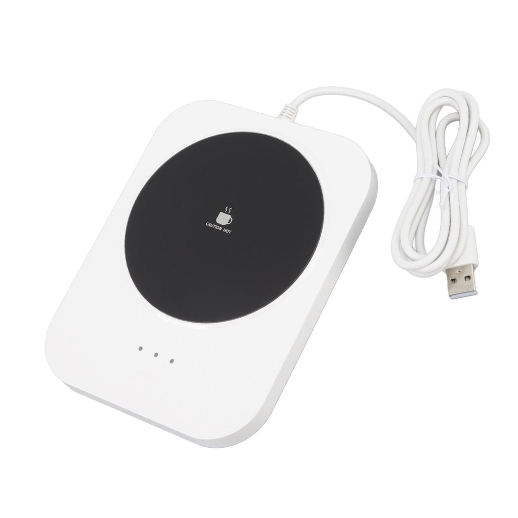 USB Coffee Mug Warmer - 55C Constant Temperature Desk Warmer (White)