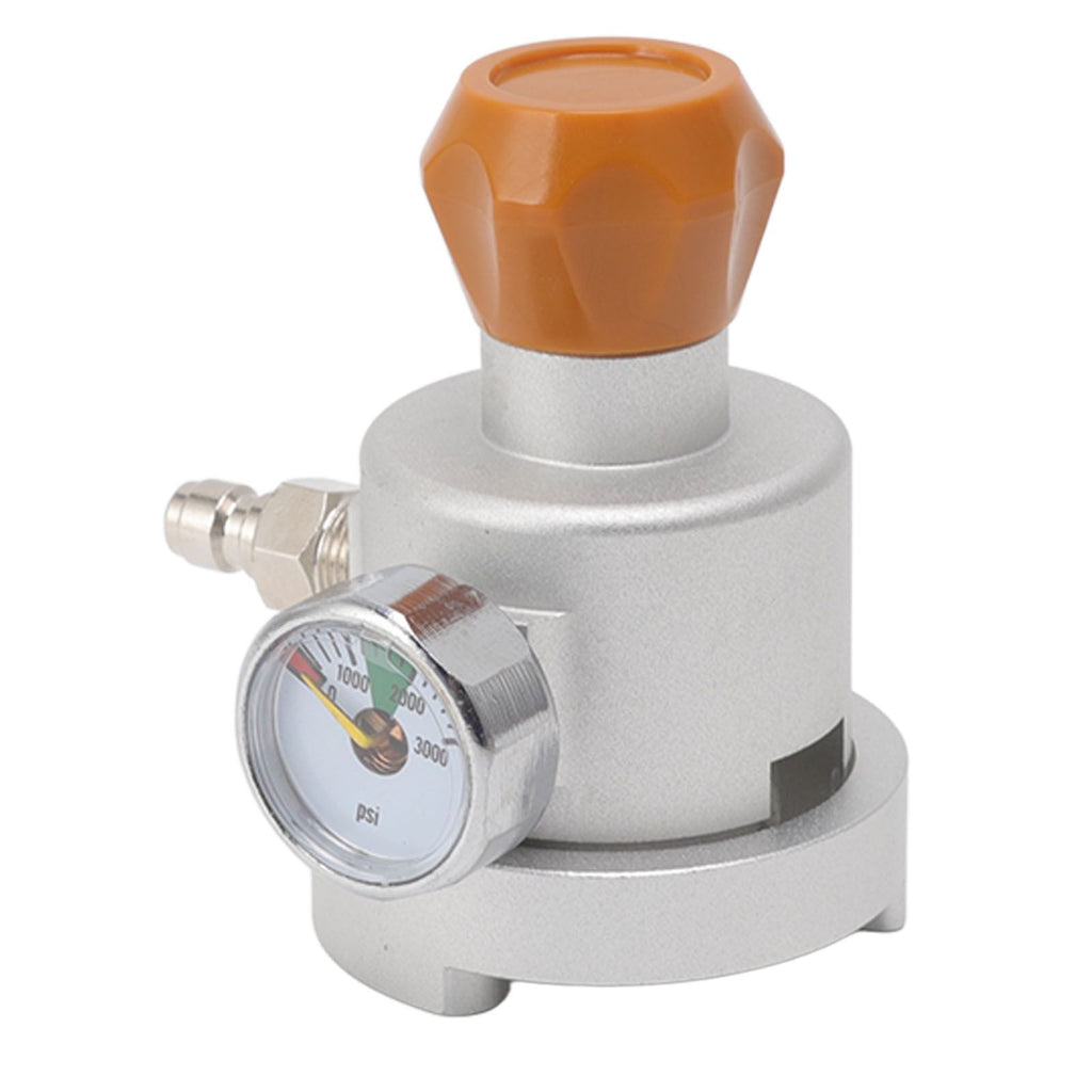 Soda Maker Adapter Aluminum Corrosion Rust Resistance CO2 Refill Connector with Pressure Gauge 8mm Male Quick Plug