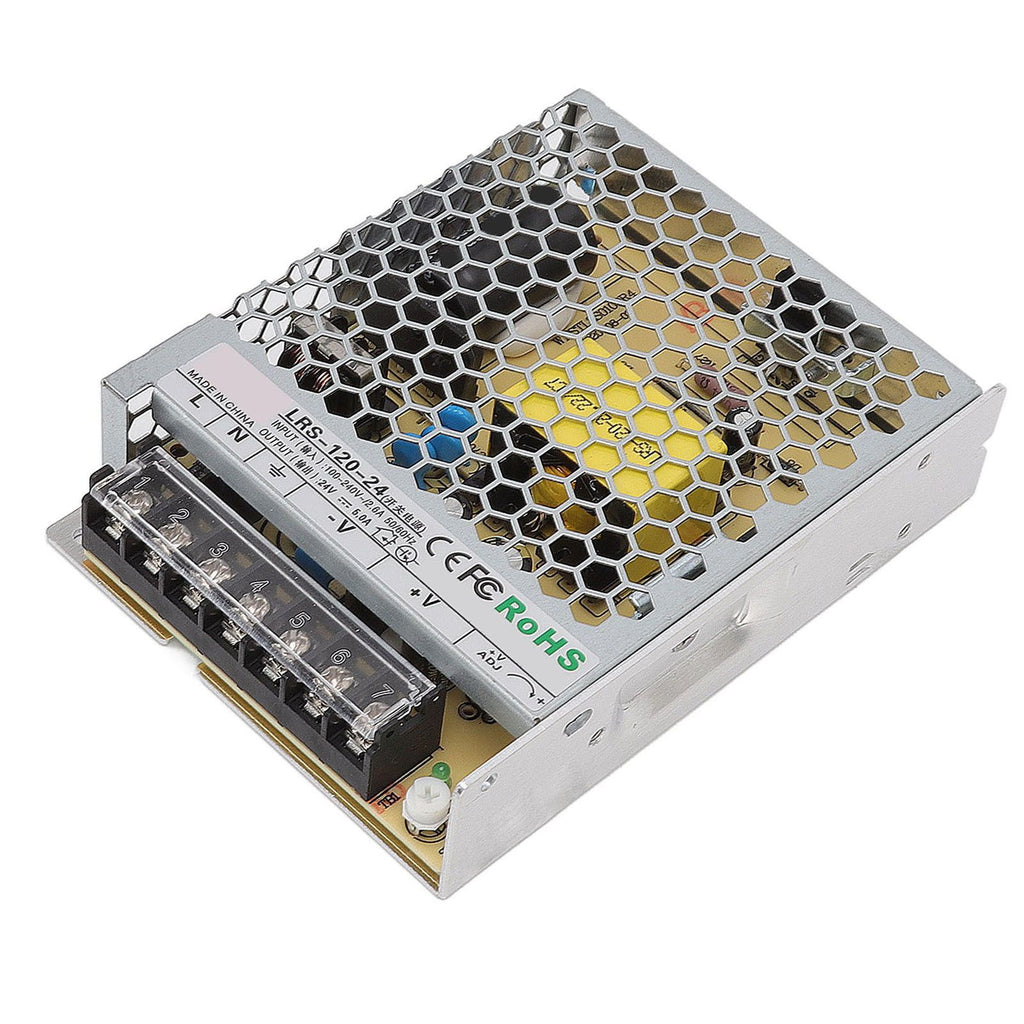 LRS Switching Power Supply Light Transformer for Industrial Automation Control Military Equipment Scientific Research Equipment 100‑240V LRS 120W 24V 5A