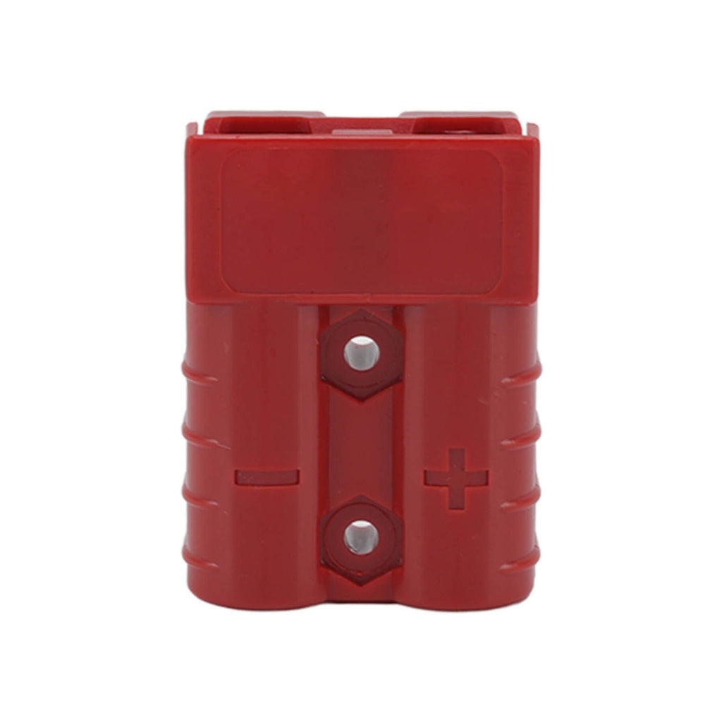 50A 600V Connector Double Pole High Current Power Supply Plug Connector for Solar Panel Dual Battery System Red