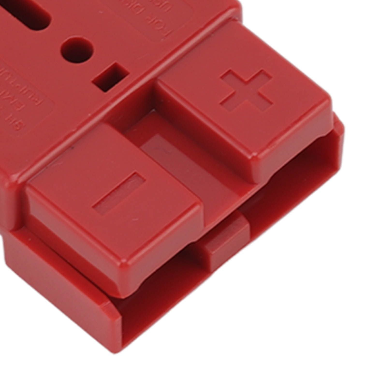 50A 600V Connector Double Pole High Current Power Supply Plug Connector for Solar Panel Dual Battery System Red