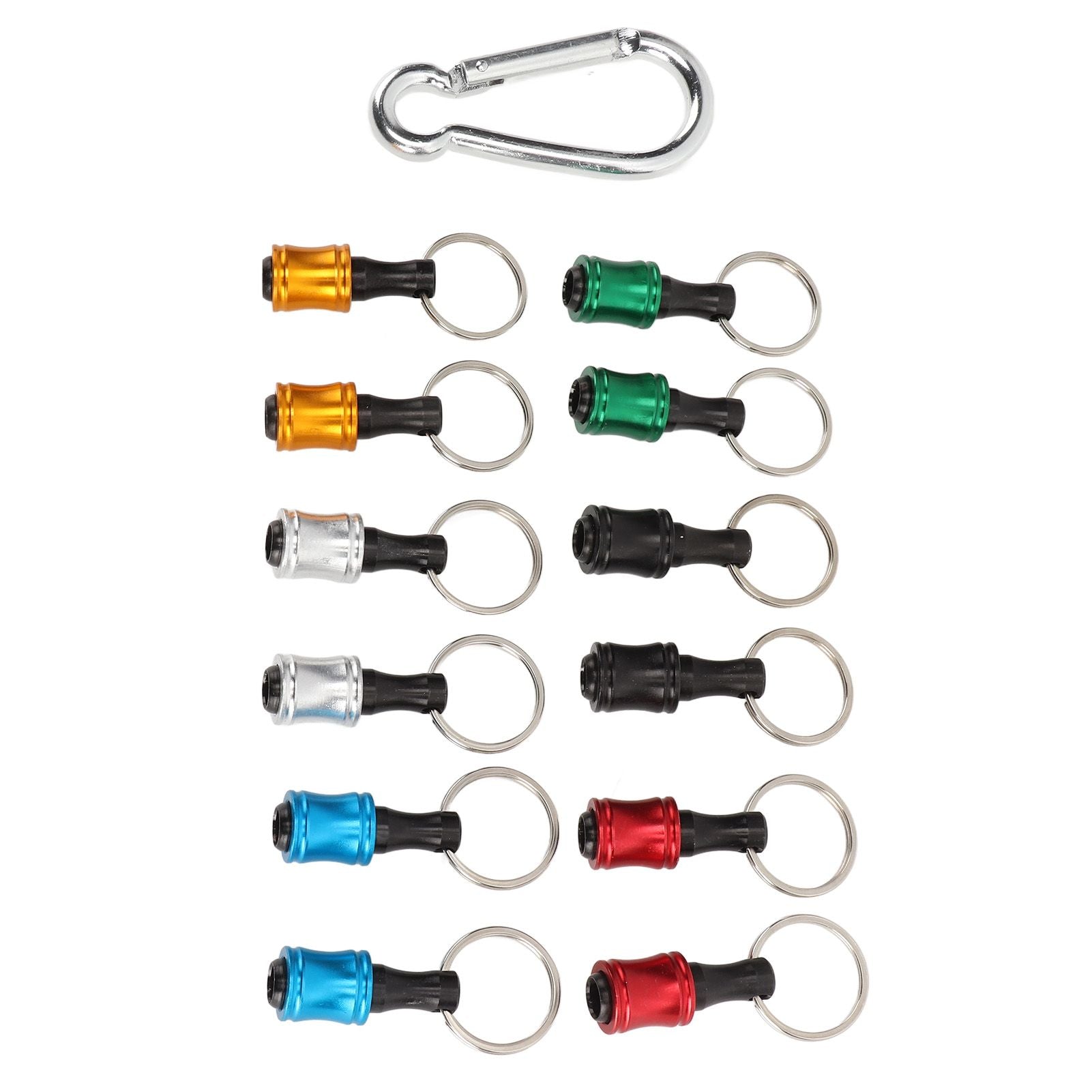 Hex Shank Keychain Screwdriver Bit Holder Quick Release Screwdriver Drill Bit Holder Set