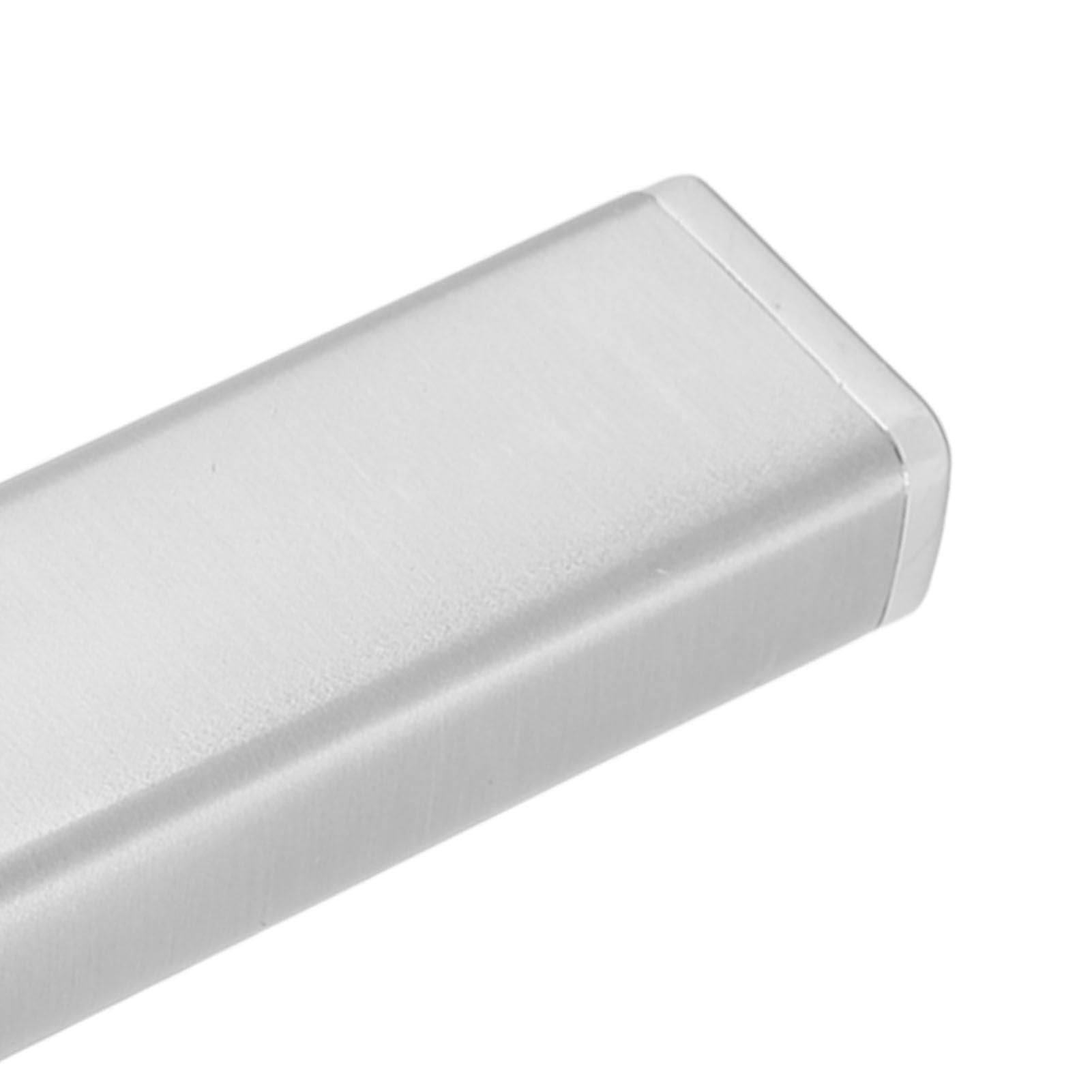 Aluminum Alloy Cigarette Case Box Hold 6pcs with Carabiner Keychain for Men Women Smoking Accessories Silver