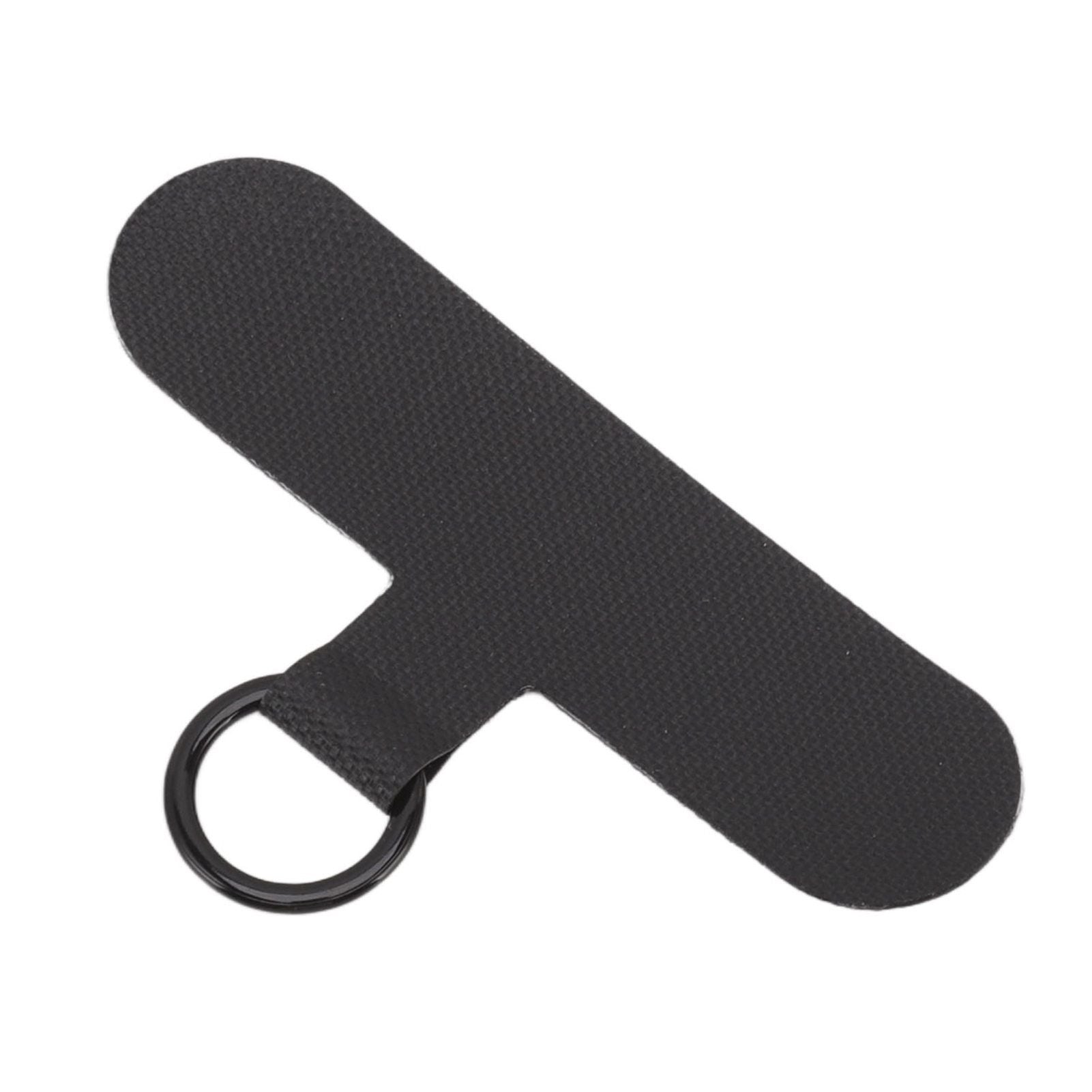 Universal Mobile Phone Lanyard Patch Nylon Cell Phone Hanging Rope Tab Connection Attachment Black