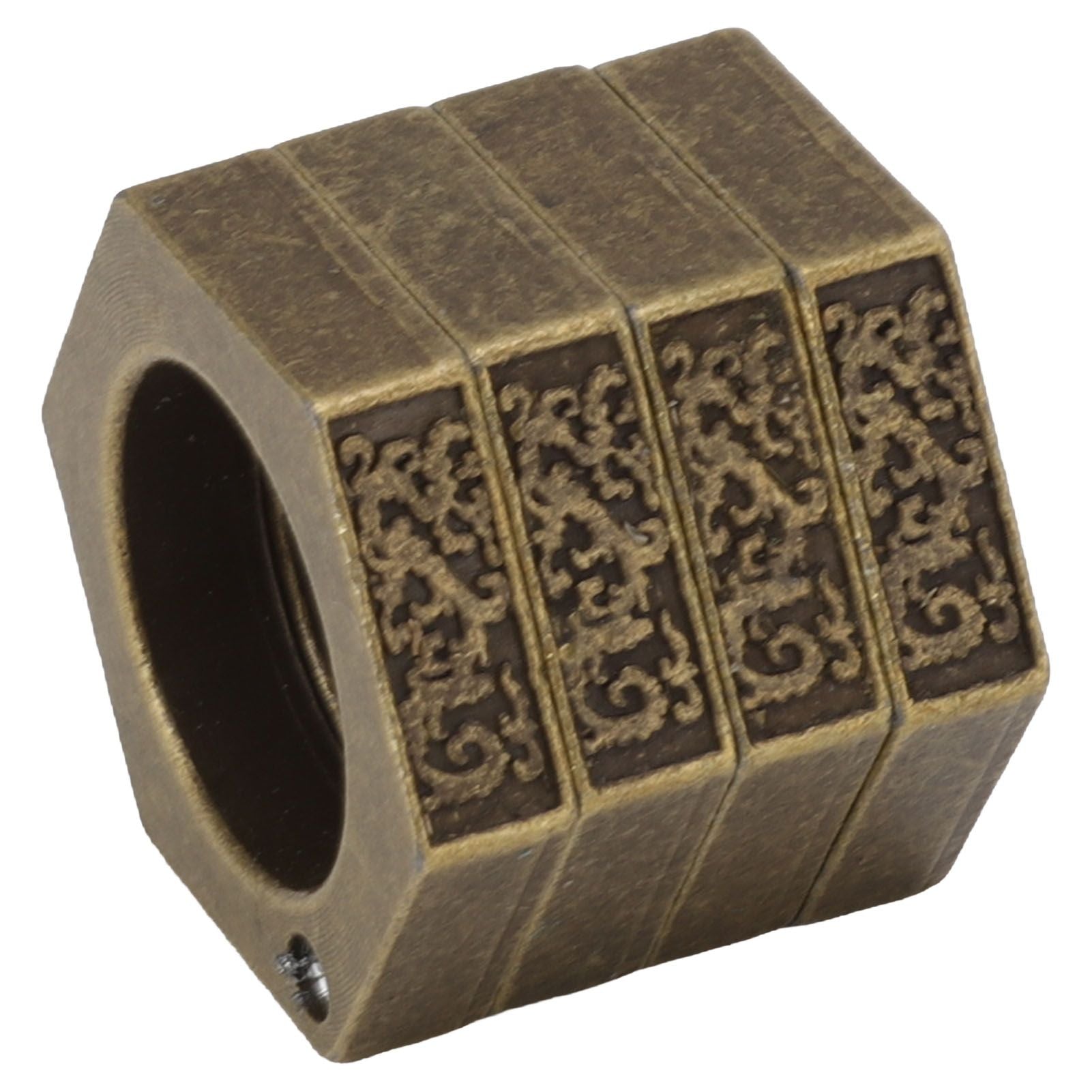 Defense Rings Aluminium Alloy Glossy Hexagonal Window Breaker for Emergency Defense Supplies Bronze