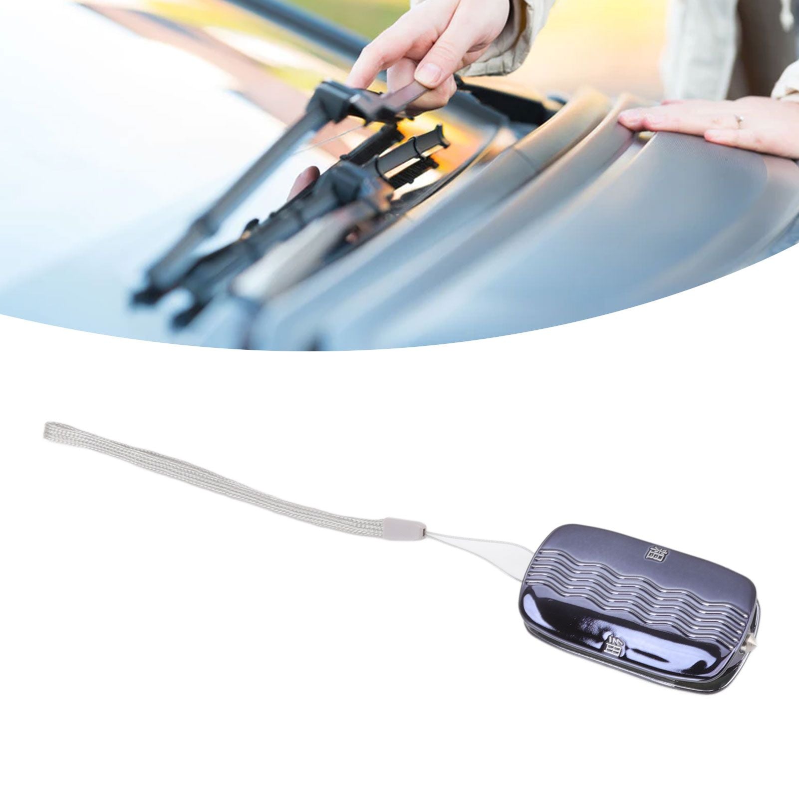 Car Wiper Repair Universal Double Sided Small Portable Wiper Refurbish Restorer for All Brands Windscreen Wipers Black Blue