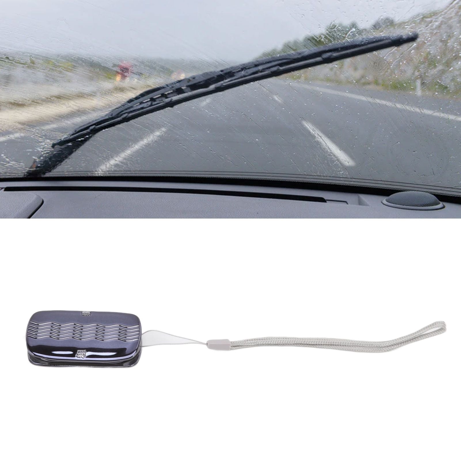 Car Wiper Repair Universal Double Sided Small Portable Wiper Refurbish Restorer for All Brands Windscreen Wipers Black Blue