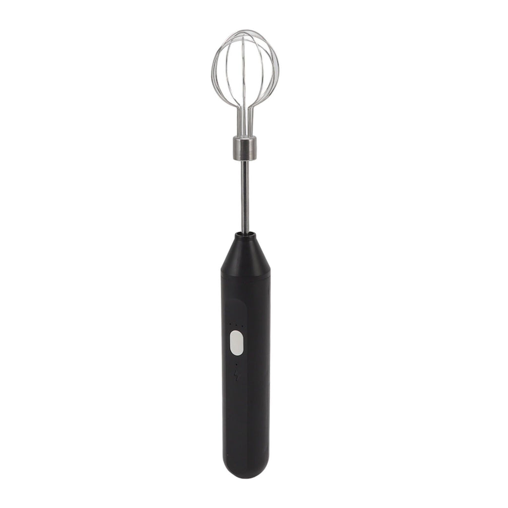 Electric Hand Mixer Three Different Speeds Battery Powered Handheld Milk Frother for Home Baking Black