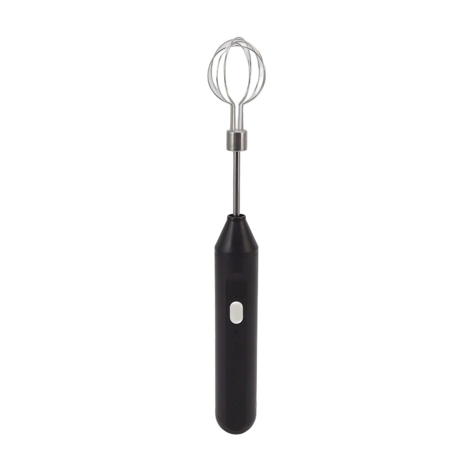 Electric Hand Mixer Three Different Speeds Battery Powered Handheld Milk Frother for Home Baking Black