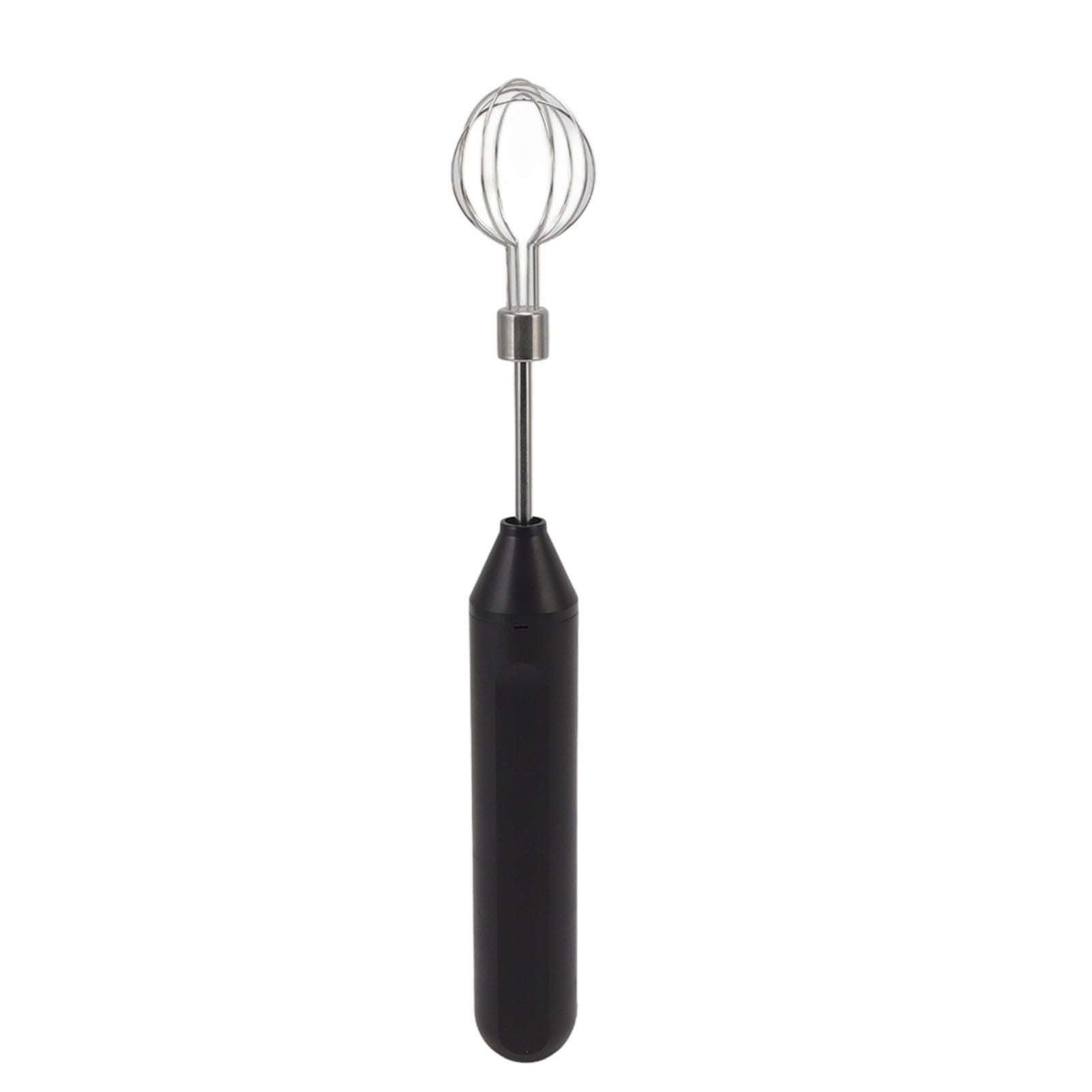 Electric Hand Mixer Three Different Speeds Battery Powered Handheld Milk Frother for Home Baking Black
