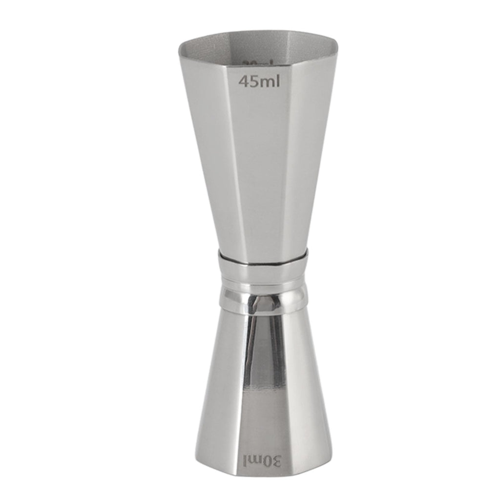 304 Stainless Steel Jigger with Scales Octagonal Double Cocktail Jigger Measuring Tool for Bartenders