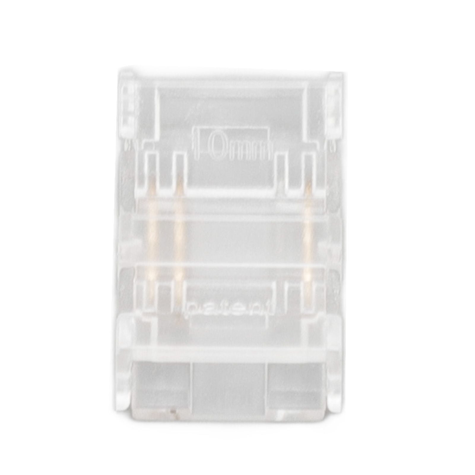 10 Pcs 3Pin 10mm COB LED Strip Connectors Strip to Strip Quick Connection Gapless Solderless LED Connectors for Strip Lights