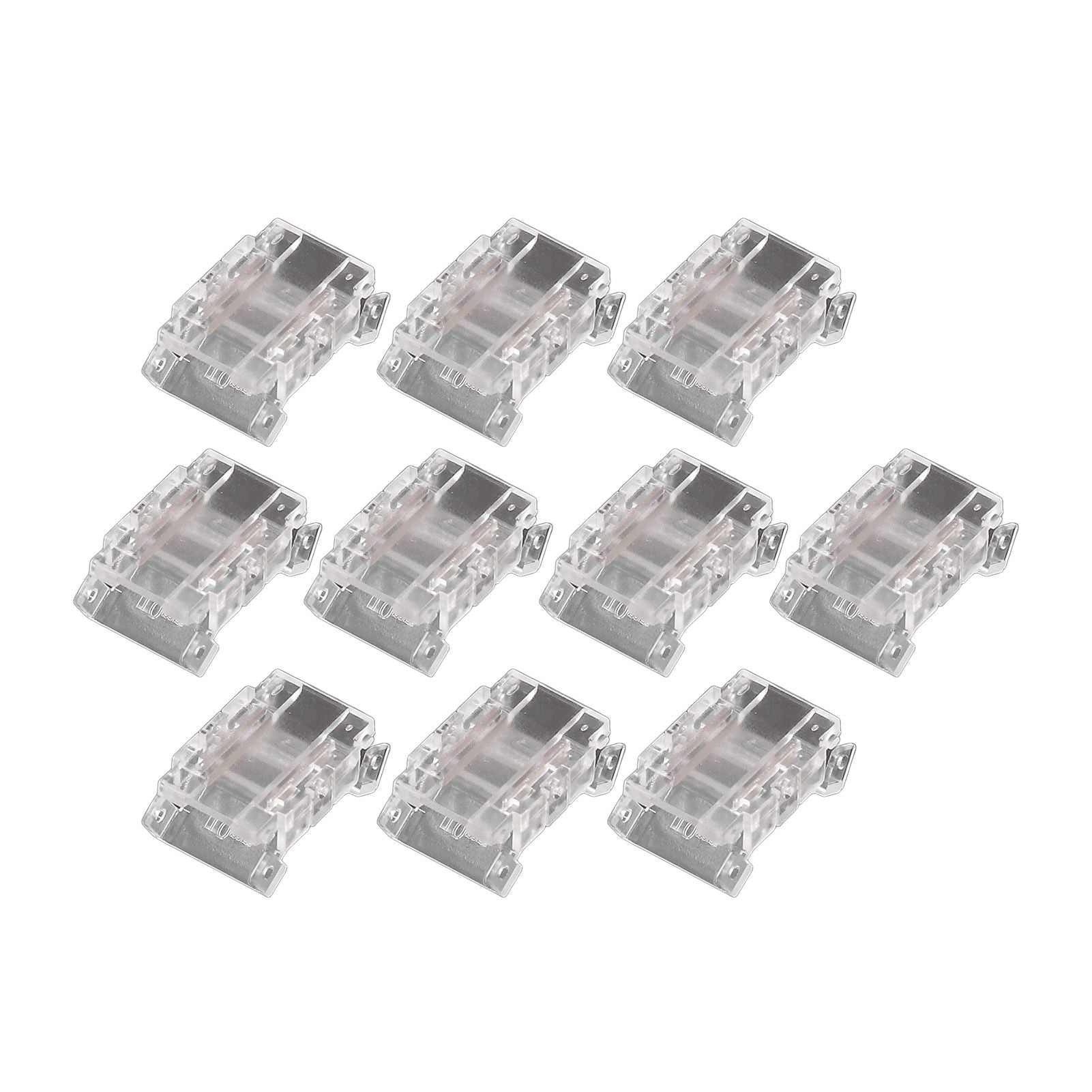 10 Pcs 2Pin 10mm LED Strip Connectors Strip to Strip Quick Connect Solderless LED Strip Lights Connectors