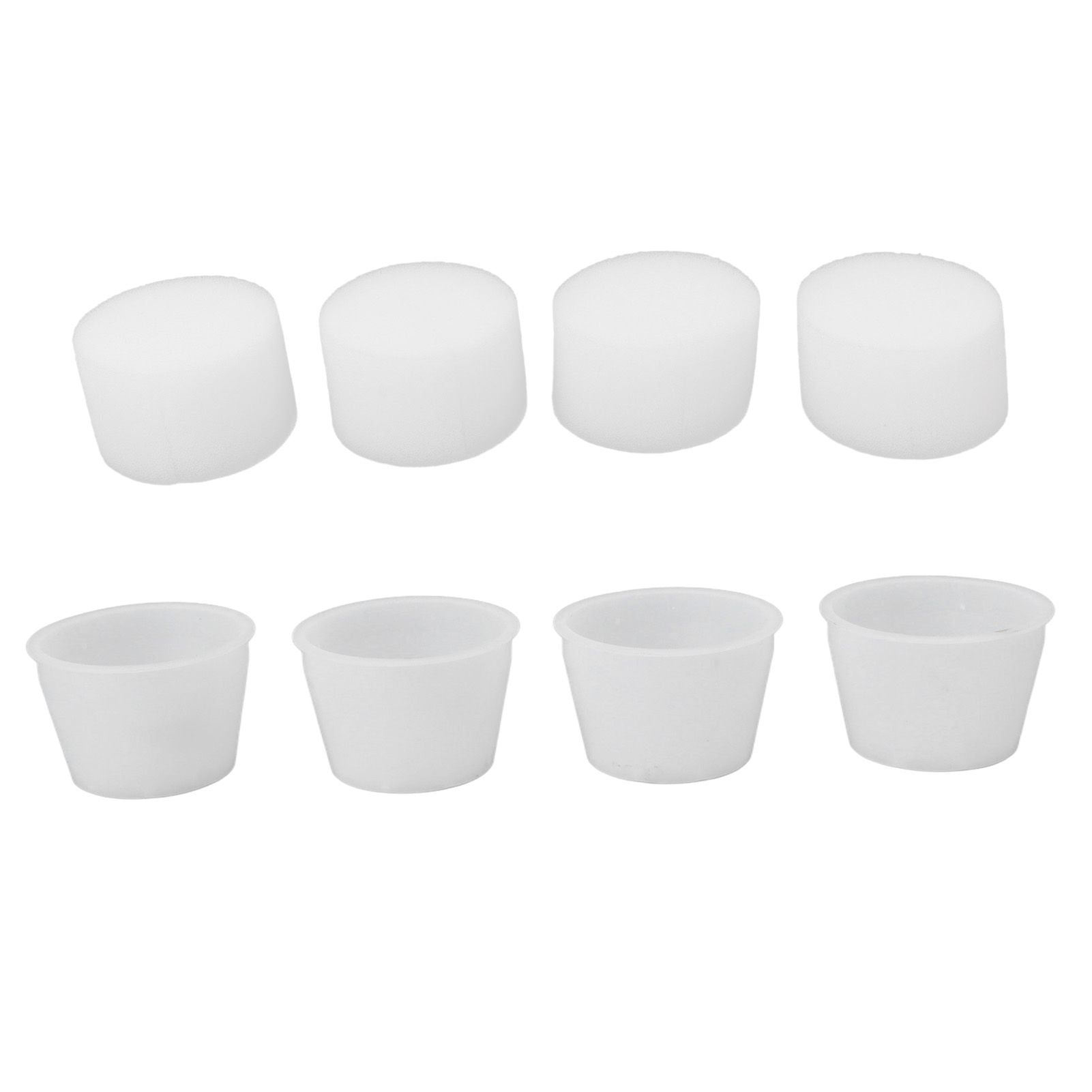 100 Set Hydroponic Grow Baskets Sponges Circular Planting Baskets Plant Growth Sponges White