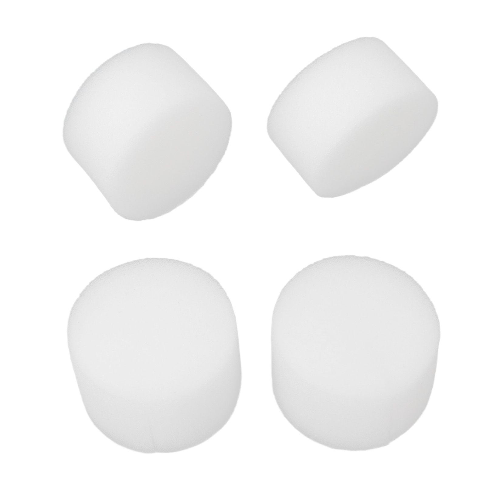 100 Set Hydroponic Grow Baskets Sponges Circular Planting Baskets Plant Growth Sponges White