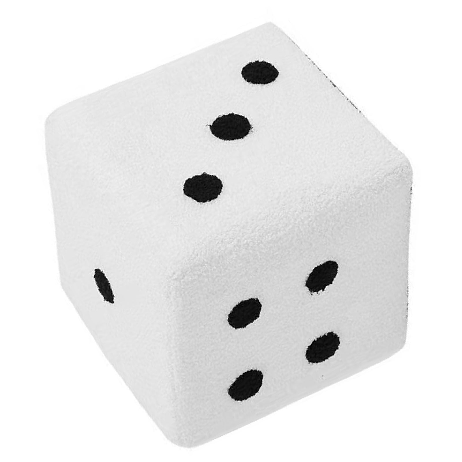 Foot Stool Soft Comfortable Simple Warm Sturdy Base Cube Stool for Home Living Room Bedroom White 29x29x25cm