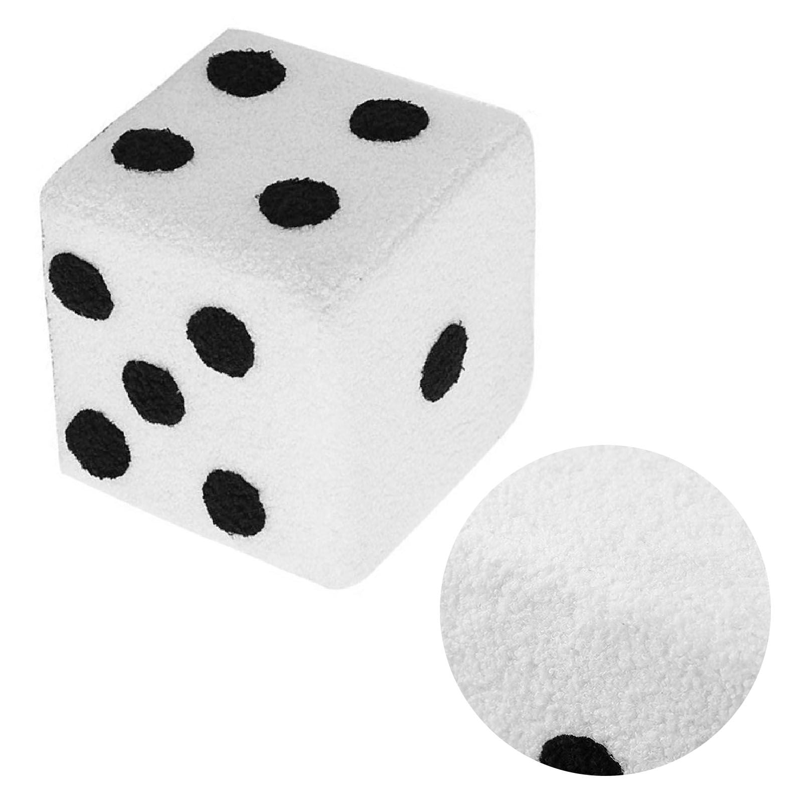 Foot Stool Soft Comfortable Simple Warm Sturdy Base Cube Stool for Home Living Room Bedroom White 29x29x25cm