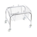 Storage Basket Convenient High Load Bearing Capacity for Bedroom Kitchen Dormitory Supplies Plastic Rolling Wheel + Storage Basket