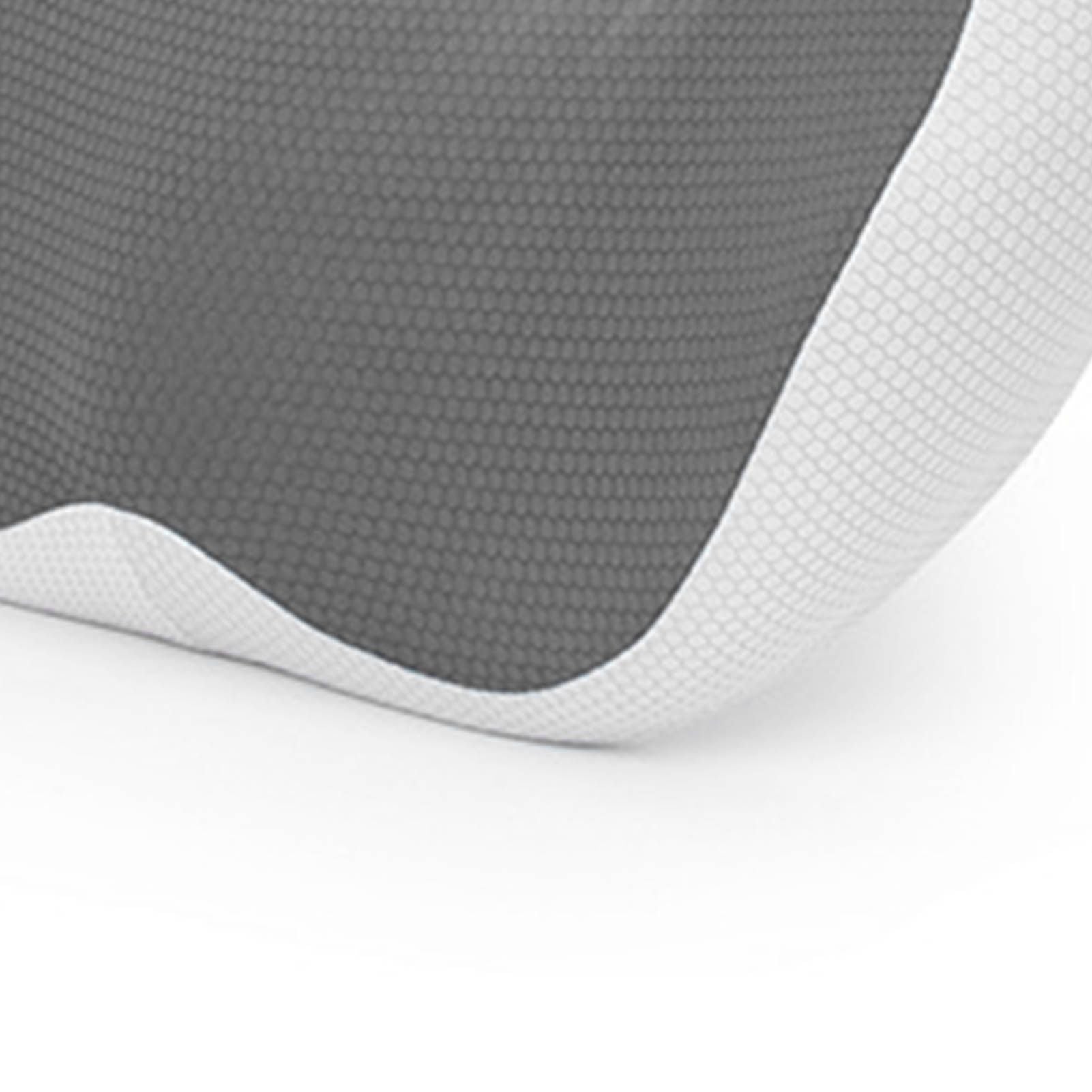 Seating Cushion Soft Comfortable Breathable Buckle Curved Chair Cushion for Office Working Dark Gray 48x39x14cm/18.9x15.4x5.5in(Approx.)