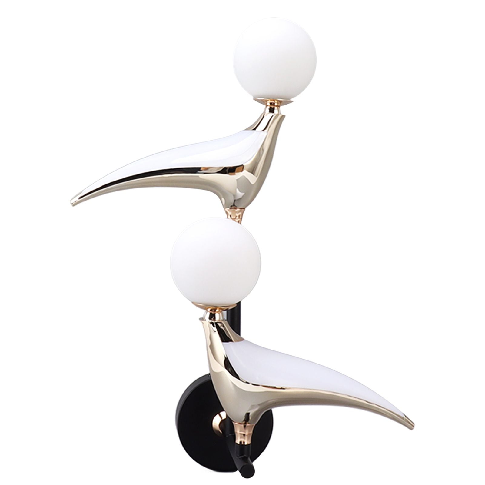Modern Bird Wall Lamp Double Head Rotatable LED Wall Mounted Light for Living Room Bedroom Bedside 110‑240V