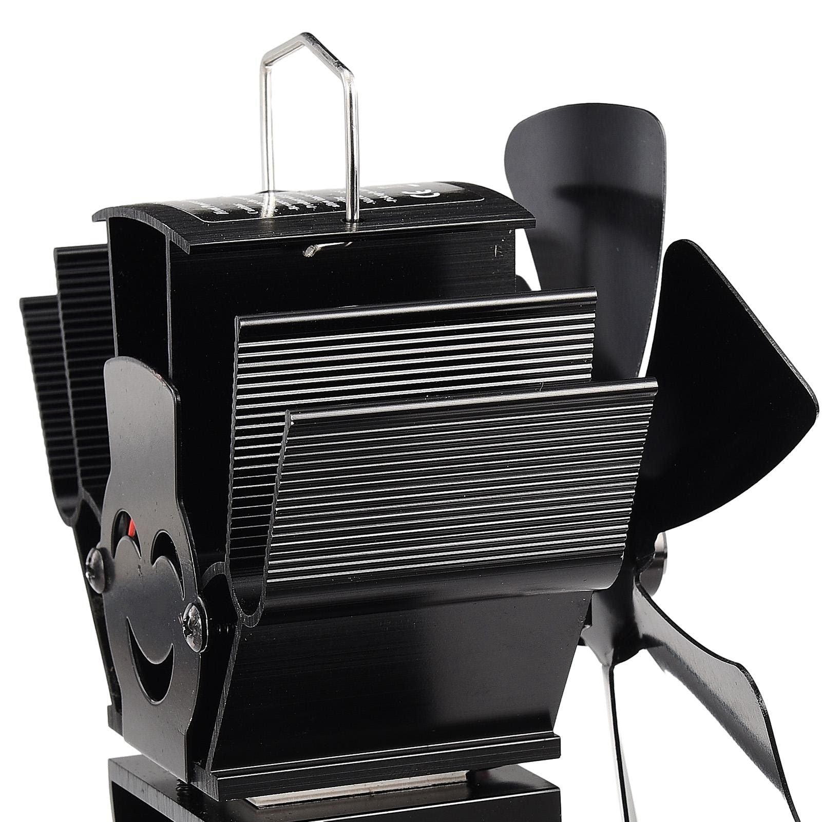 Stove Fan 6 Blade Mini Fireplace Fan Heat Powered Wood Stove Fan