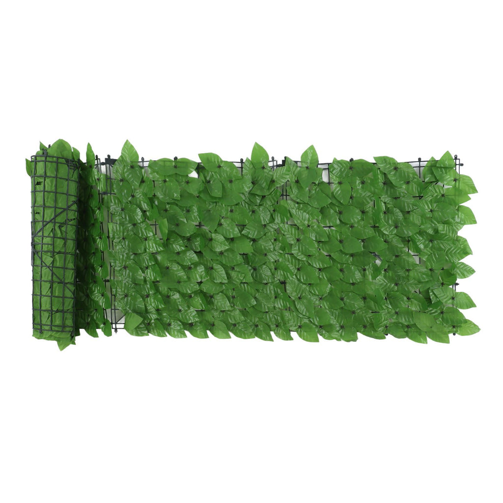 Faux Leaf Hedge Simulation Prevent Leaves Falling Off Decorative Artificial Fence Screen for Balcony Courtyard Emerald Green Epipremnum Aureum Leaf 0.5x3 Meters