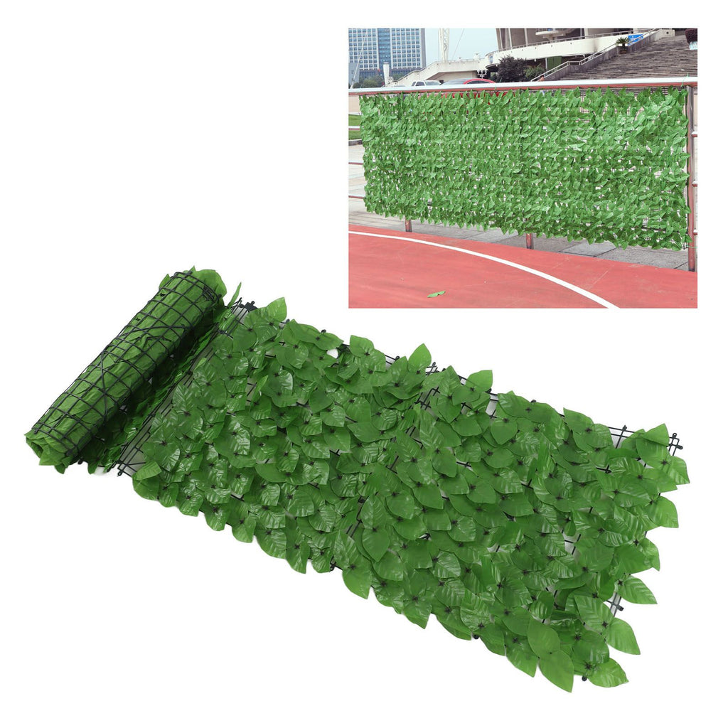 Faux Leaf Hedge Simulation Prevent Leaves Falling Off Decorative Artificial Fence Screen for Balcony Courtyard Emerald Green Epipremnum Aureum Leaf 0.5x3 Meters