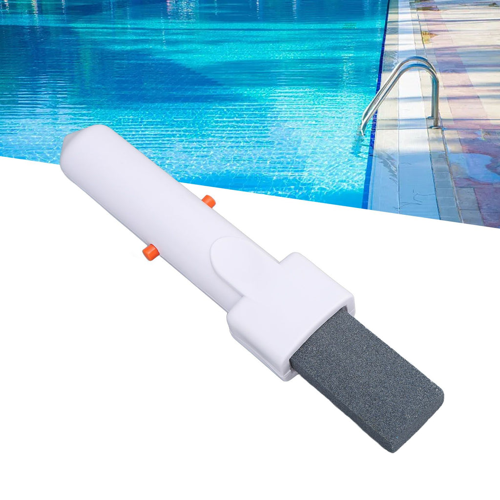 Pool Pumice Stone with V Clip Handle Stain Eraser Pumice Stick Cleaner Pool Cleaning Tool for Toilet Bowl Ring Tile Calcium Tub
