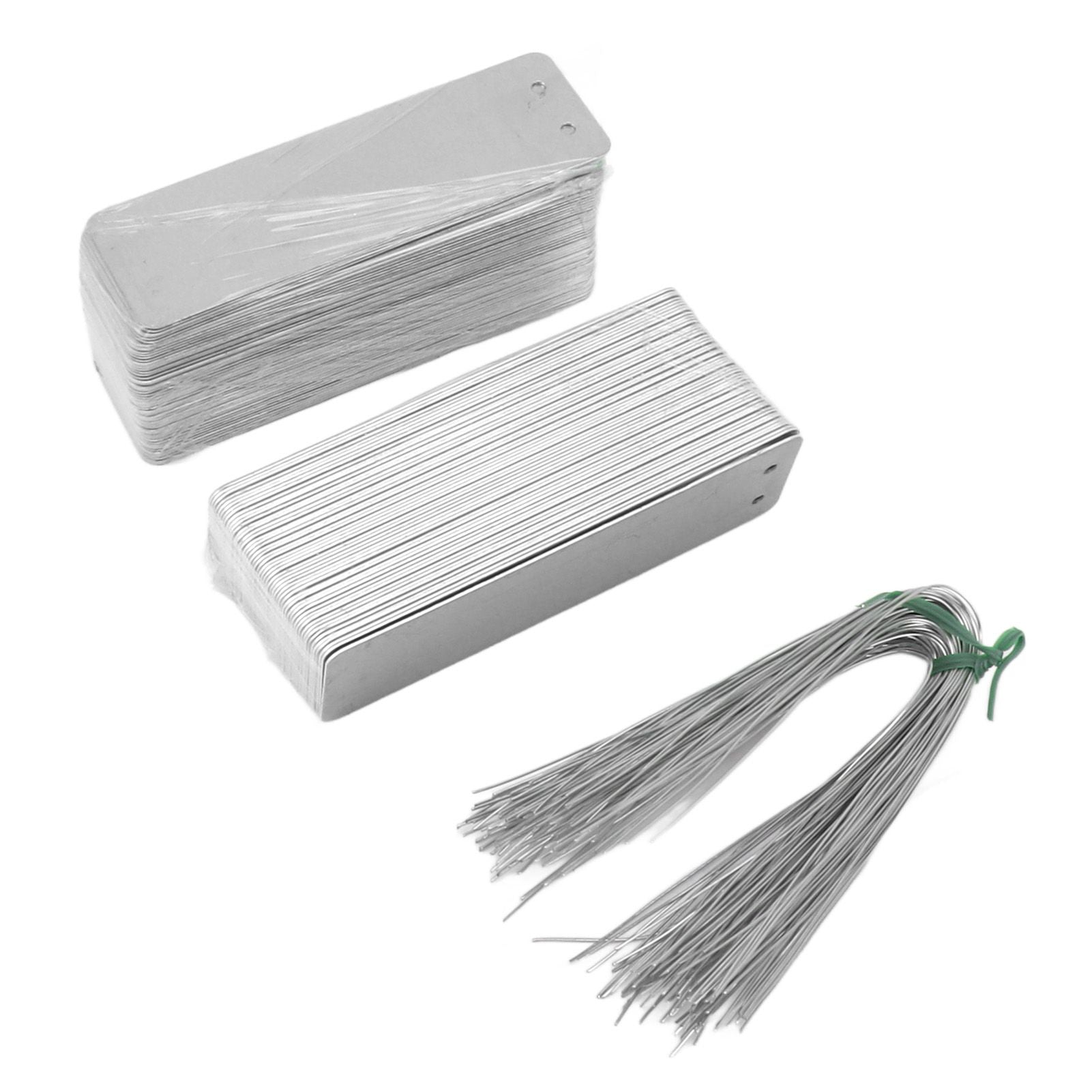 100pcs Double Sided Write On Metal Labels for Outdoor Gardening High Durability Aluminum Plant Tags Tree Identification Tags