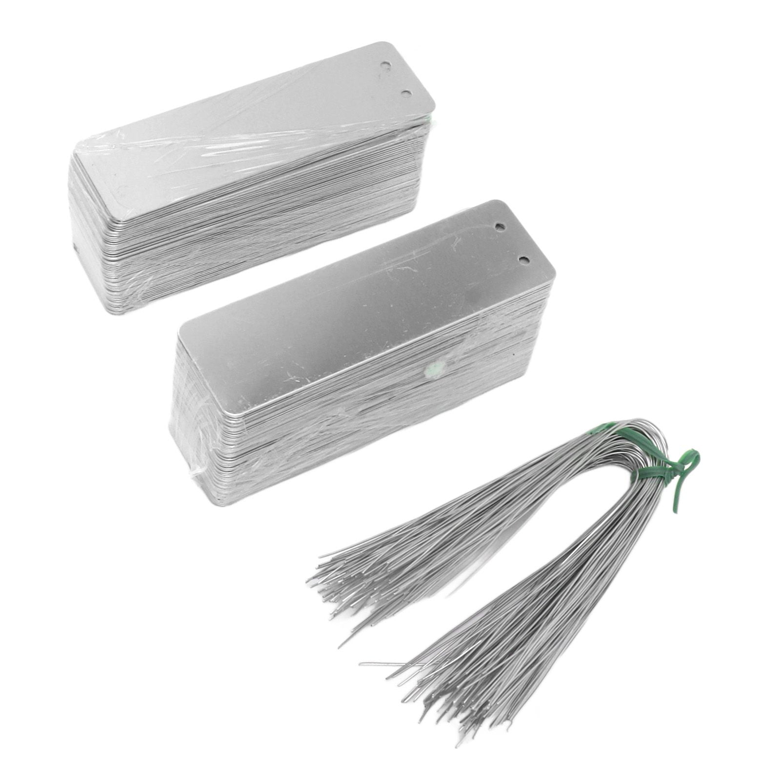 100pcs Double Sided Write On Metal Labels for Outdoor Gardening High Durability Aluminum Plant Tags Tree Identification Tags