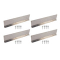 4 Pack Rainwater Valley Gutter Aluminium Rainwater Diverter Splashing Guard with 32 Screws for Roof