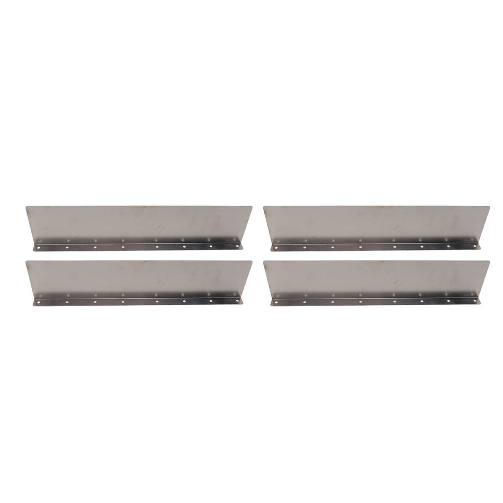 4 Pack Rainwater Valley Gutter Aluminium Rainwater Diverter Splashing Guard with 32 Screws for Roof