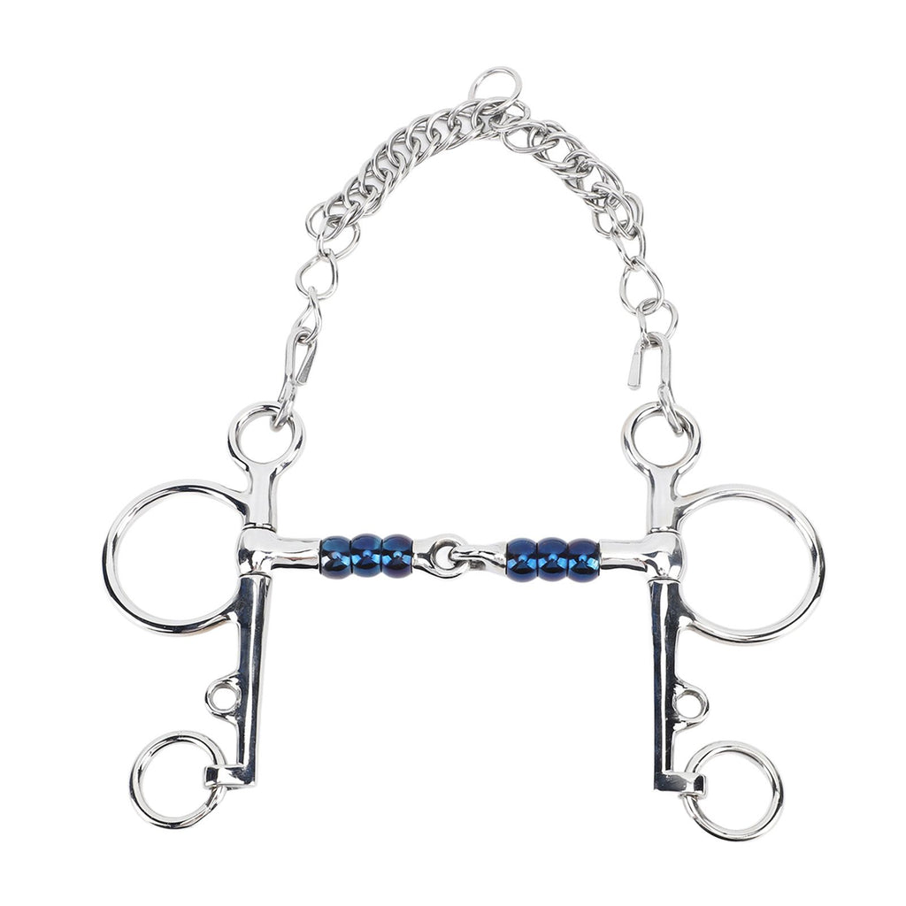Horse Mouth Bit 125mm Stainless Steel Horse Snaffle Bit for Training Equestrian Equipment Racing Accessory