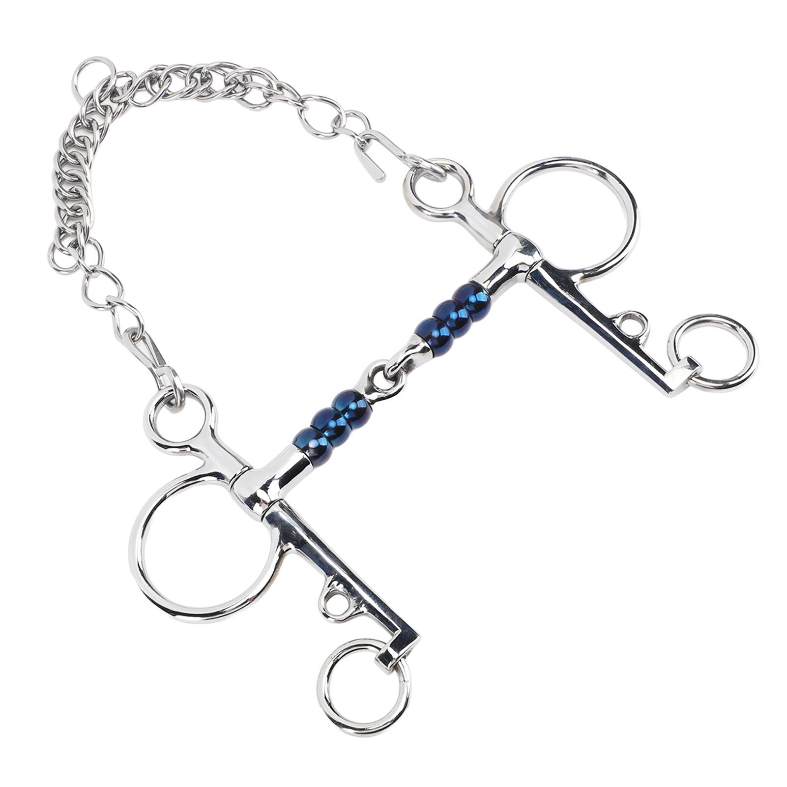 Horse Mouth Bit 125mm Stainless Steel Horse Snaffle Bit for Training Equestrian Equipment Racing Accessory